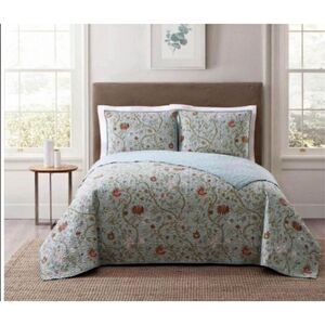 Style 212 Bedford Floral Quilt Set King/Cal King